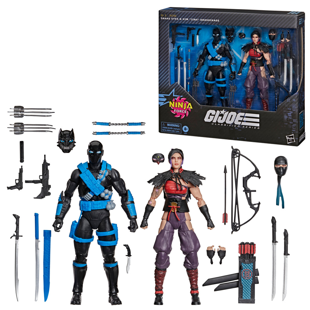 G.I. Joe Classified Series #223, Ninja Force Snake Eyes & Kim "Jinx" Arashikage Action Figure Set