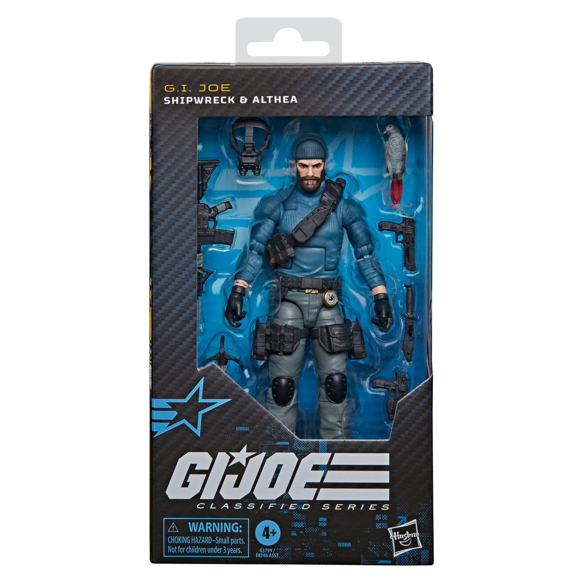 G.I. Joe Classified Series Shipwreck Action Figure & Althea Parrot