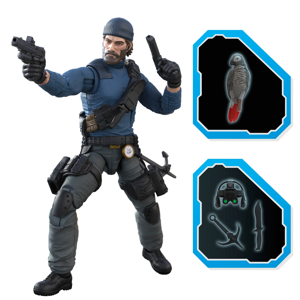 G.I. Joe Classified Series Shipwreck Action Figure & Althea Parrot