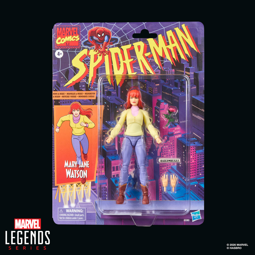 Marvel Legends Retro Card Mary Jane Watson 6 Inch Action Figure