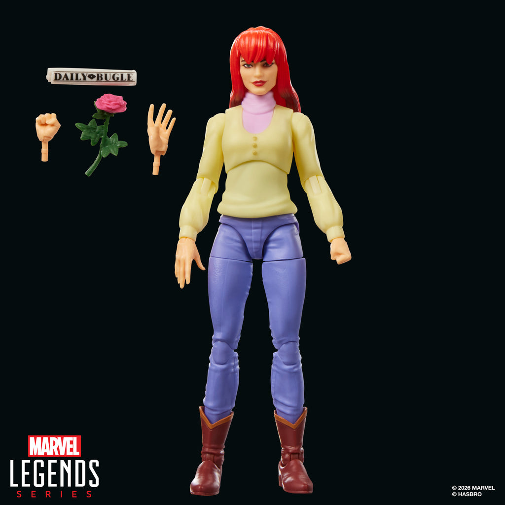 Marvel Legends Retro Card Mary Jane Watson 6 Inch Action Figure