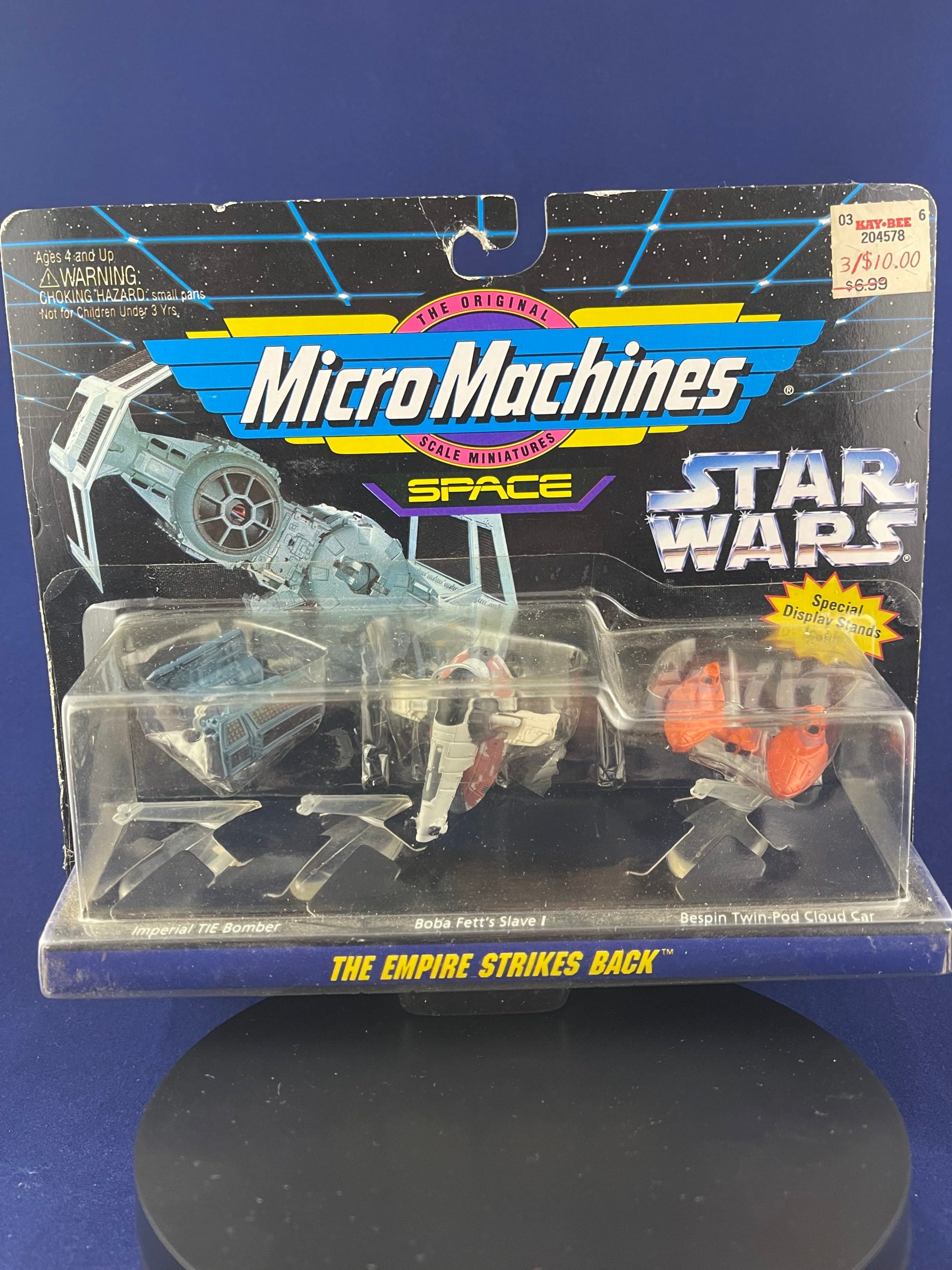 Star Wars Micro Machines Empire Strikes Back collection. Imperial Tie Bomber, Boba Fett's Slave 1, Bespin Cloud Car