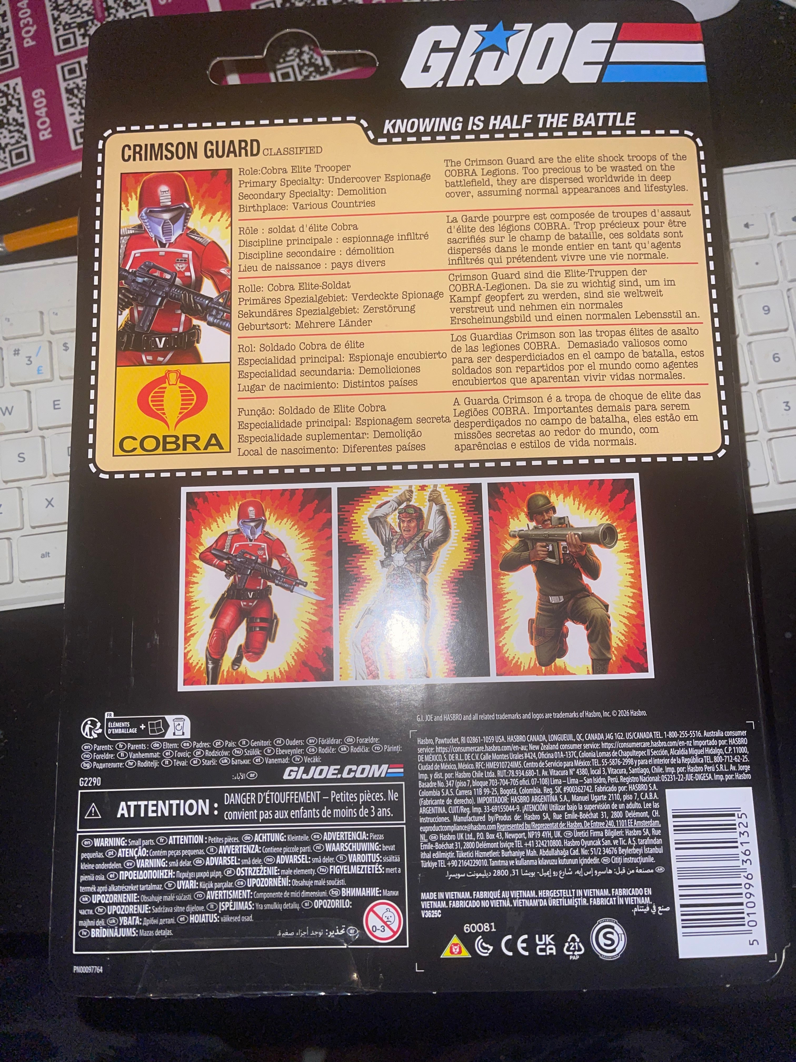 G.I. Joe Classified Series Retro Cardback Rafael Zap Melendez 6-Inch Action Figure