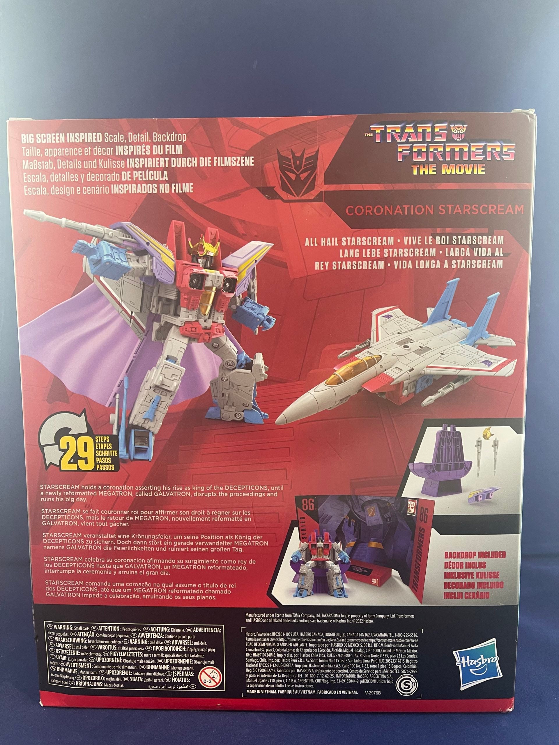Transformers Studio Series 86-12 Leader The Transformers: The Movie Coronation Starscream