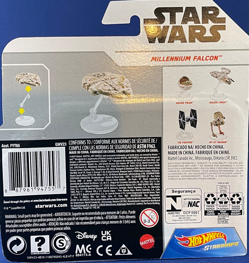 Star Wars Hot Wheels Millenium Falcon
