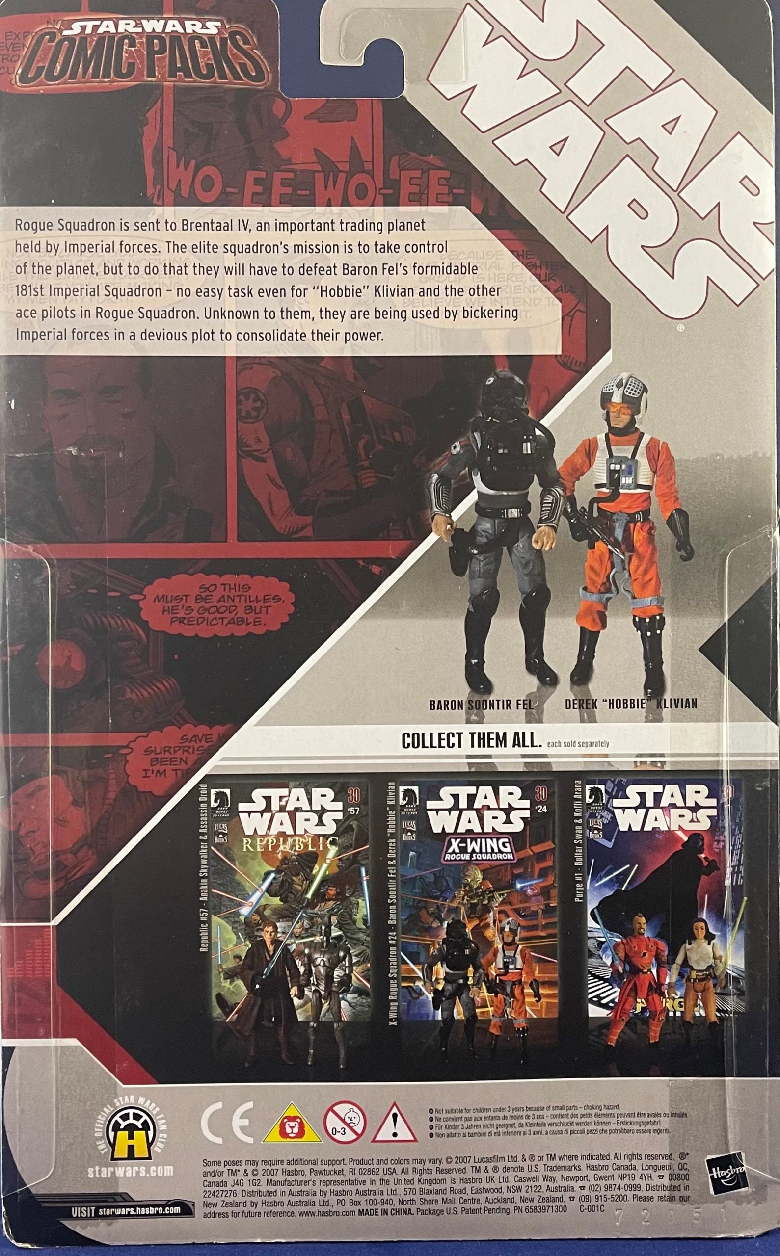 Star Wars Comic Pack #24 (Baron Soontir Fel and Hobbie Klivian)