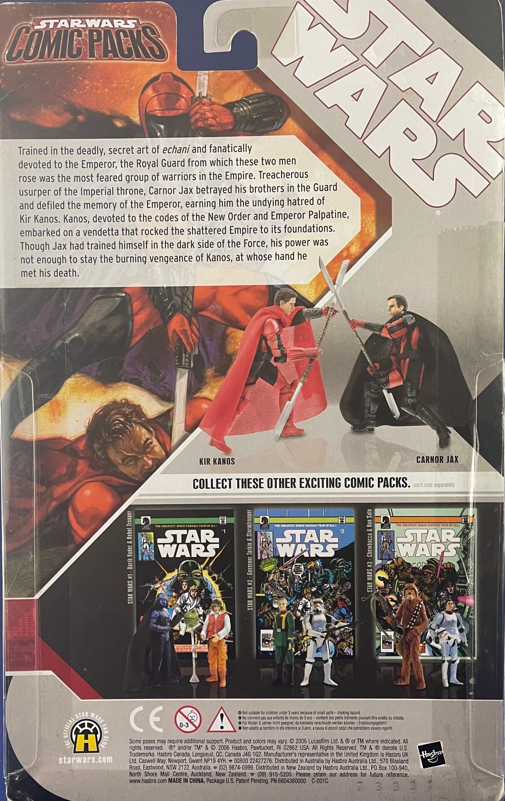 Star Wars Comic Pack #6 (Carnor Jax and Kir Kanos)
