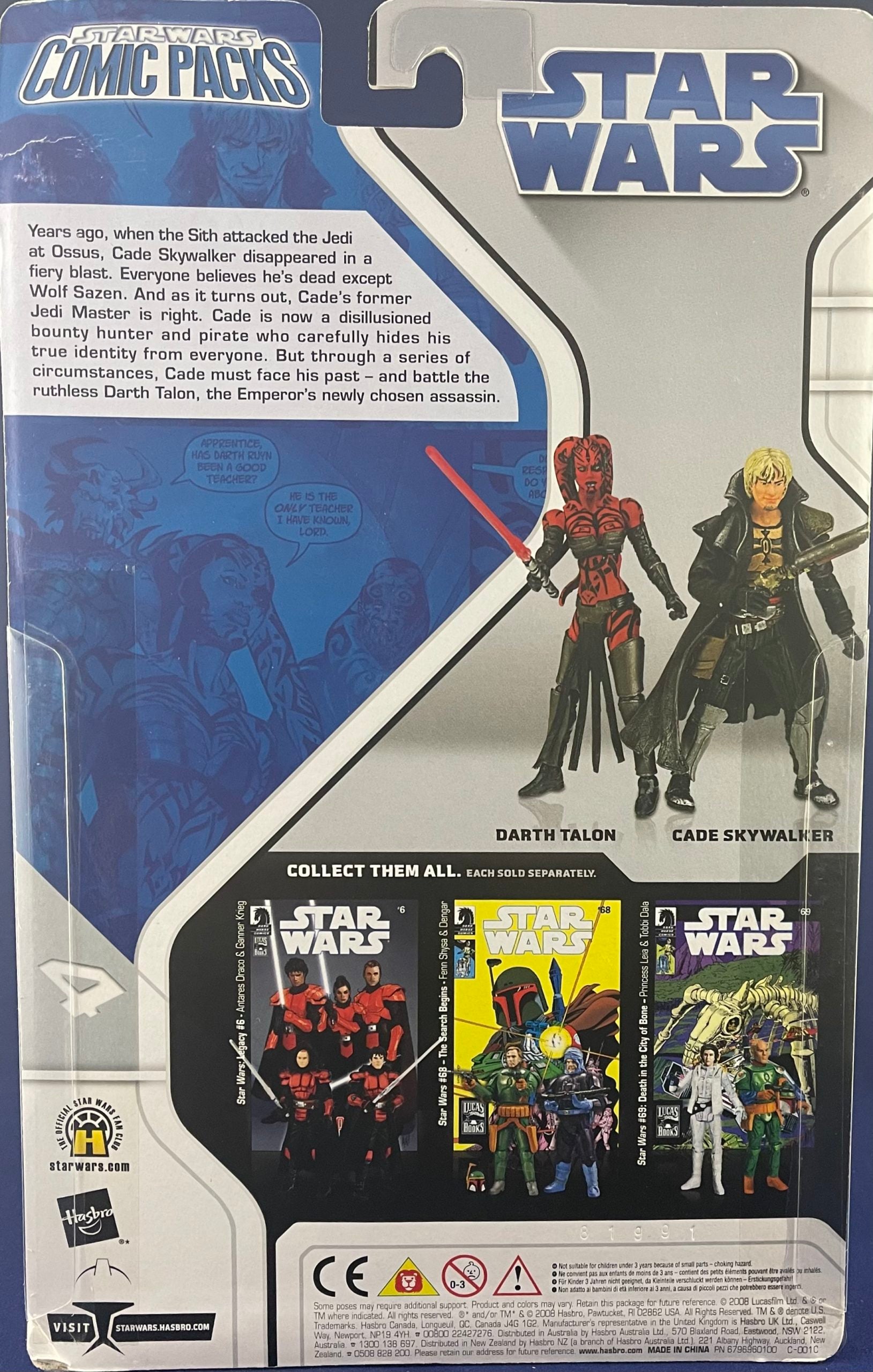 Star Wars Legacy Comic Pack #2 (Darth Talon and Cade Skywalker)