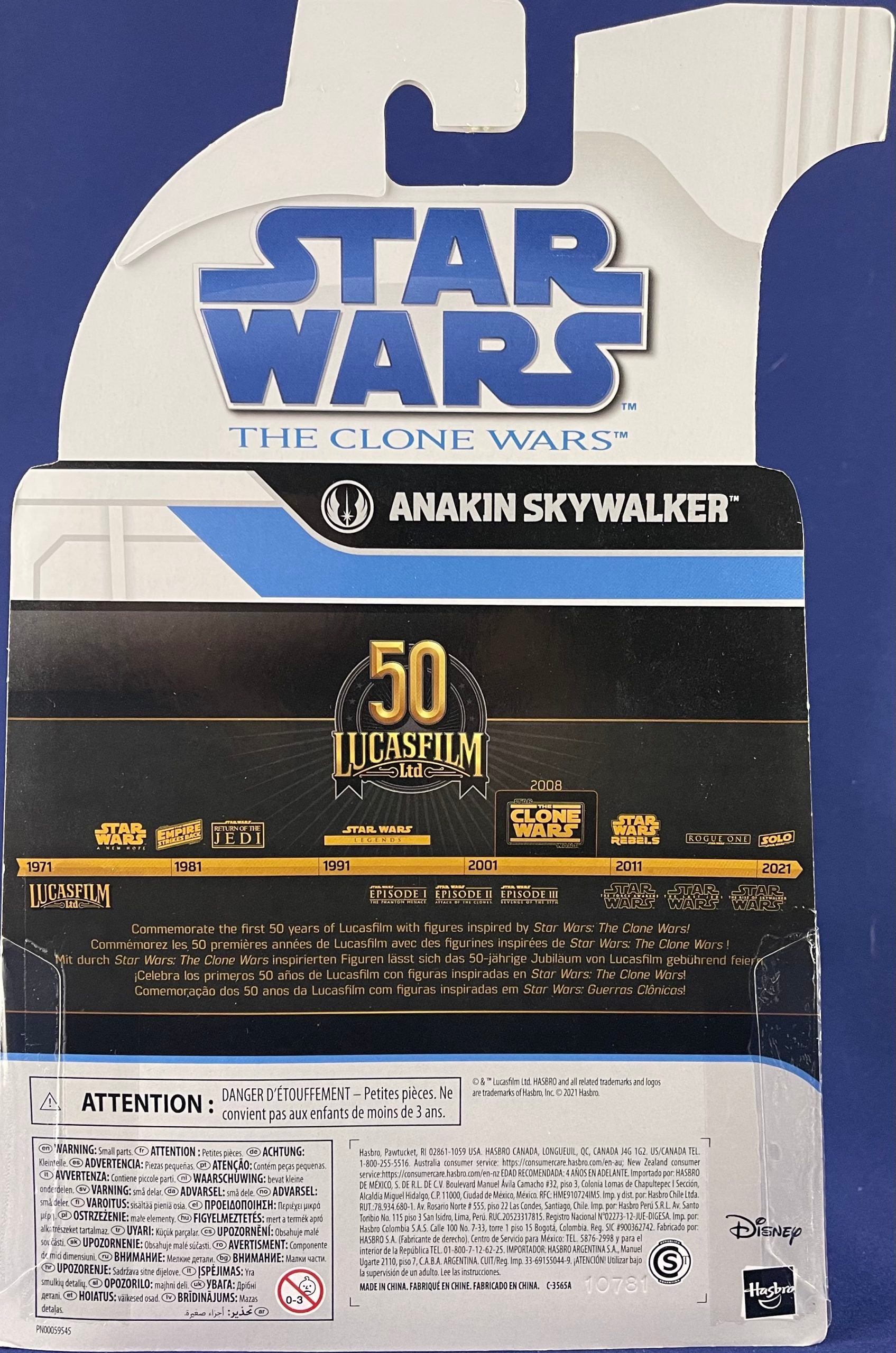 Star Wars The Black Series Clone Wars Anakin Skywalker (Lucasfilm 50th)