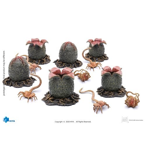 Aliens Ovomorph and Facehugger 1:18 Scale Action Figure Set