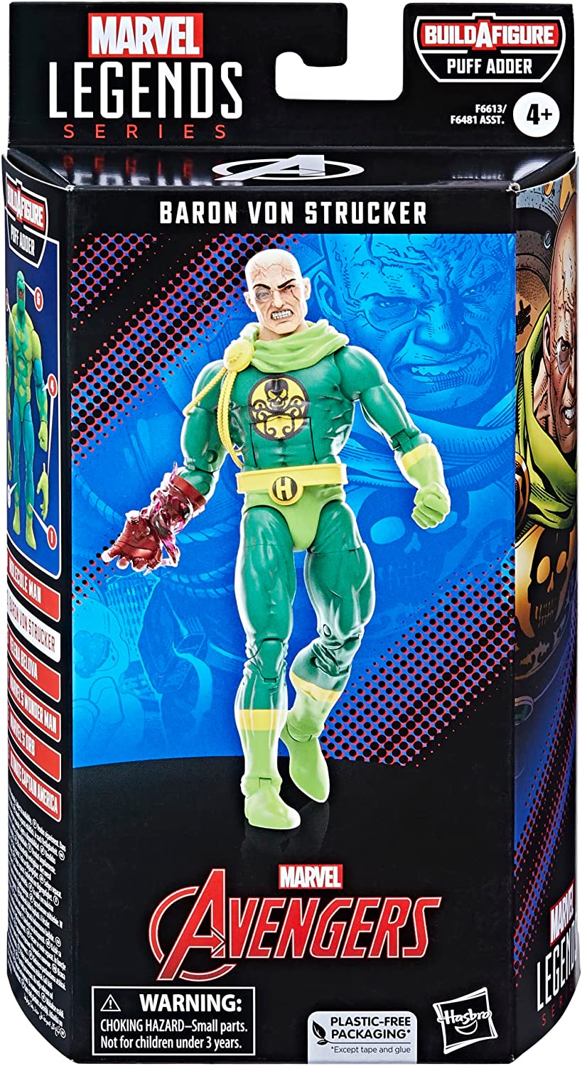 Marvel Legends Baron Von Strucker Puff Adder Build A Figure