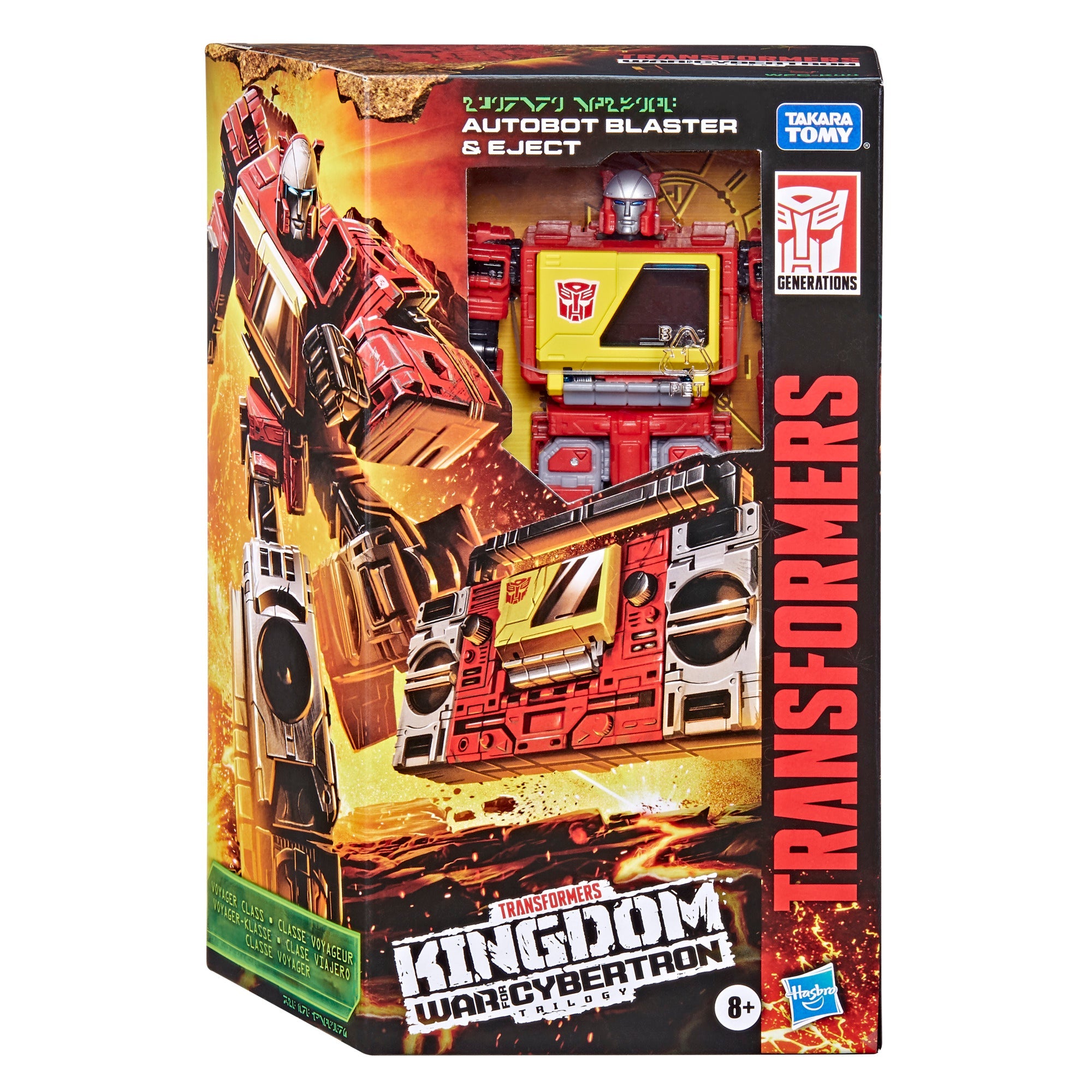 Transformers Generations War for Cybertron: Kingdom Voyager WFC-K44 Autobot Blaster & Eject