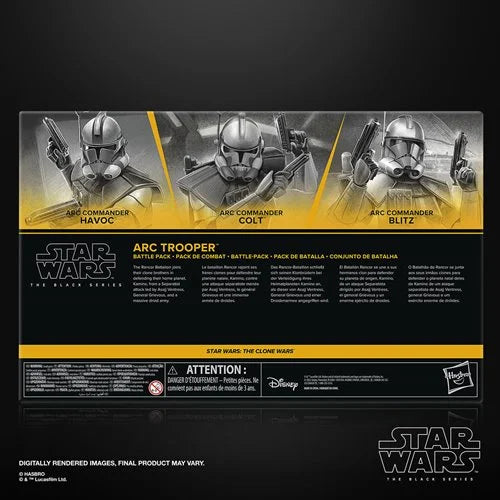 Star Wars The Black Series ARC Trooper Battle Pack Havoc, Colt, Blitz 6-Inch Action Figure