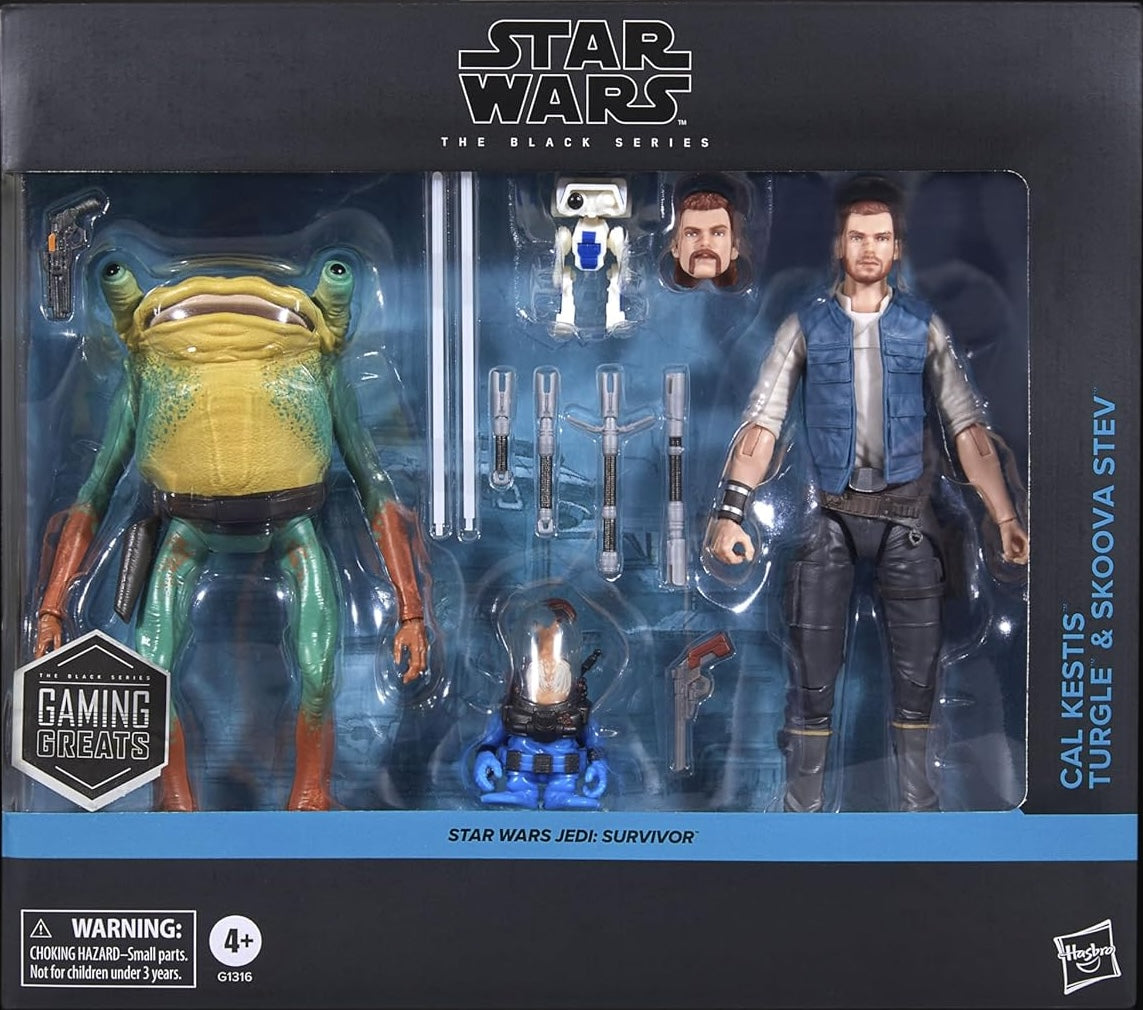 Star Wars 6" Black Series Cal Kestis, BD-1, Turgle & Skoova Stev Multipack