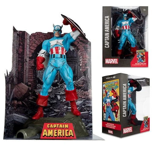 Marvel Wave 1 Captain America The Amazing Spider-Man #323 1:6 Scale Posed Figure with Scene and Comic