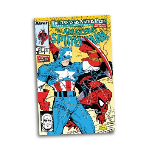 Marvel Wave 1 Captain America The Amazing Spider-Man #323 1:6 Scale Posed Figure with Scene and Comic