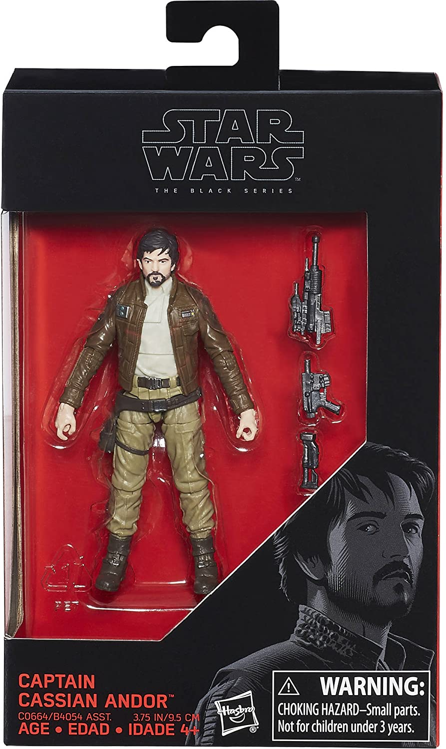 Star Wars Rogue One The Black Series Captain Cassian Andor, 3.75 Inches