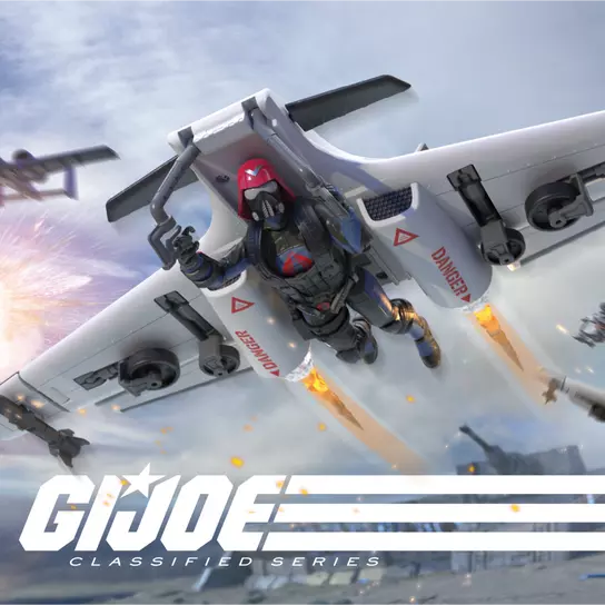 G.I. Joe Classified Series #152, Cobra Pilot Action Figure & Cobra C.L.A.W. (Covert Light Aerial Weapon)