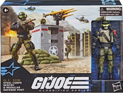 G.I. Joe 6" Classified Series Steel Corps Sentry & Modular Defense Post