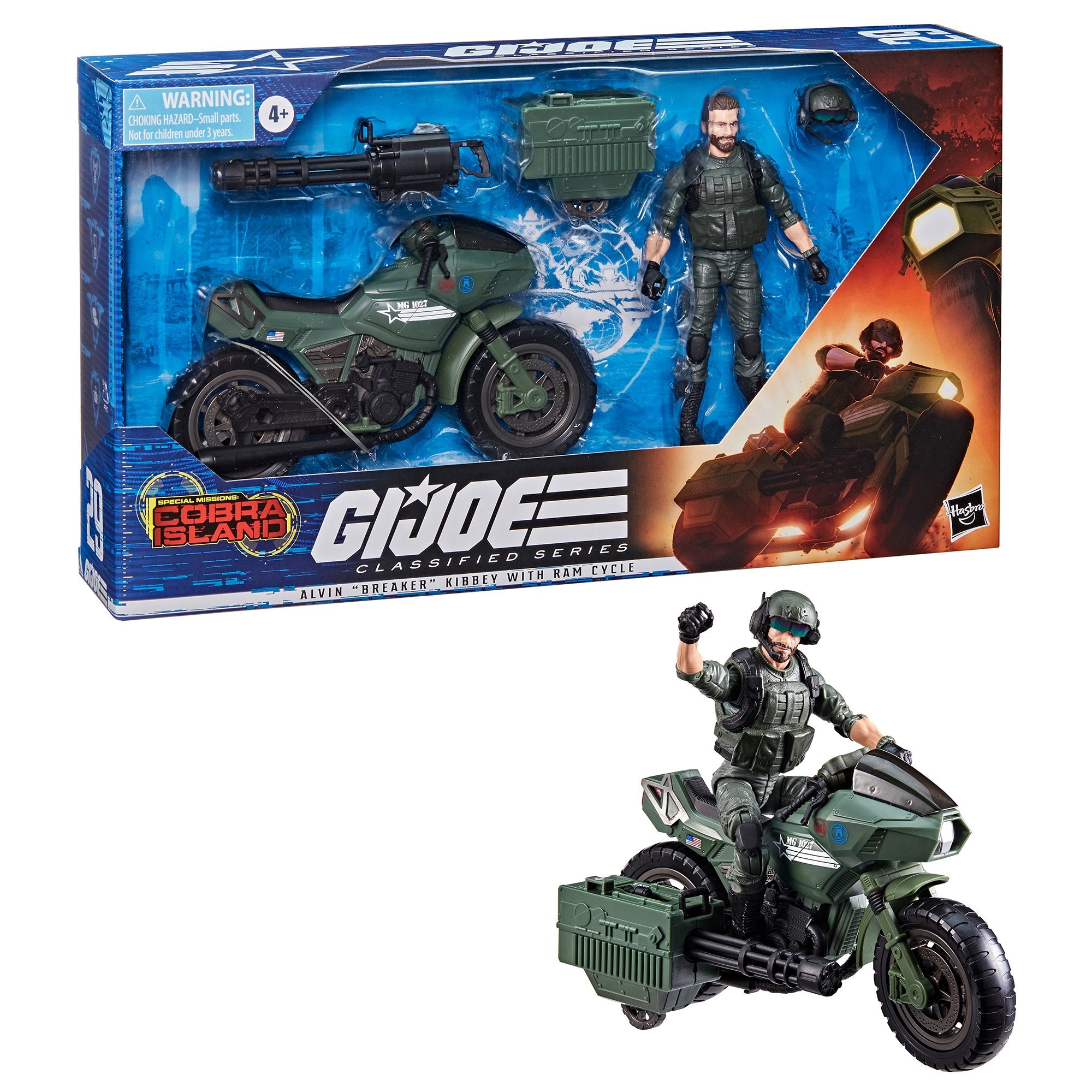 G.I. Joe Classified Series Alvin “Breaker” Kinney with RAM Cycle