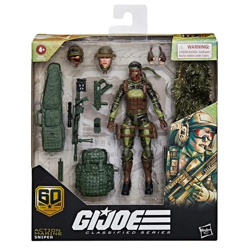 G.I. Joe Classified Series 60th Anniversary 6-Inch Action Marine Sniper Action Figure