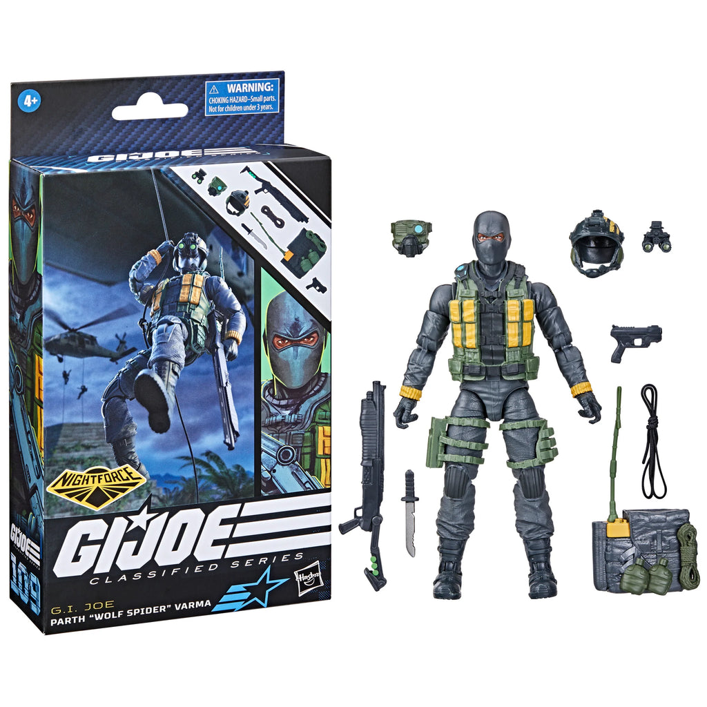 G.I. Joe Classified Series Night Force Parth "Wolf Spider" Varma
