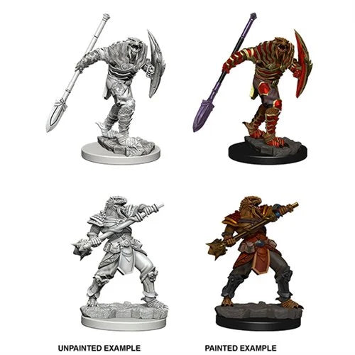 Dungeons & Dragons Nolzur's Marvelous Miniatures Dragonborn Male Fighter with Spear Mini-Figure 2-Pack