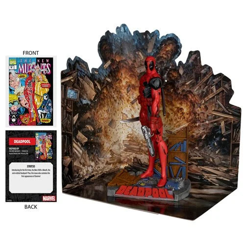 Marvel Wave 1 1:10 Scale Posed Deadpool Figure with Scene