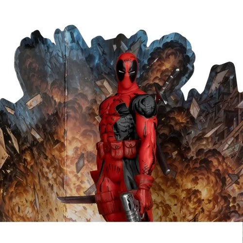 Marvel Wave 1 1:10 Scale Posed Deadpool Figure with Scene