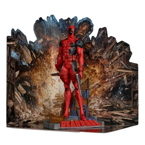 Marvel Wave 1 1:10 Scale Posed Deadpool Figure with Scene
