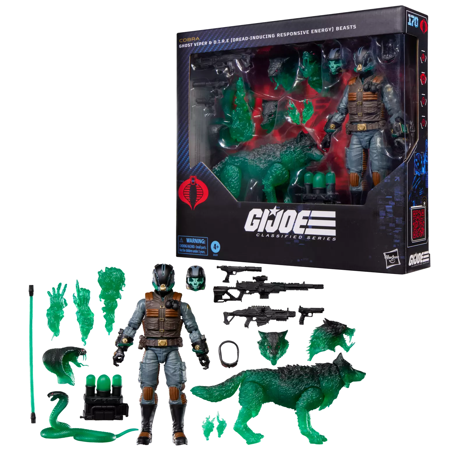 G.I. Joe Classified Series #170, Ghost Viper & D.I.R.E. (Dread-Inducing Responsive Energy) Beasts