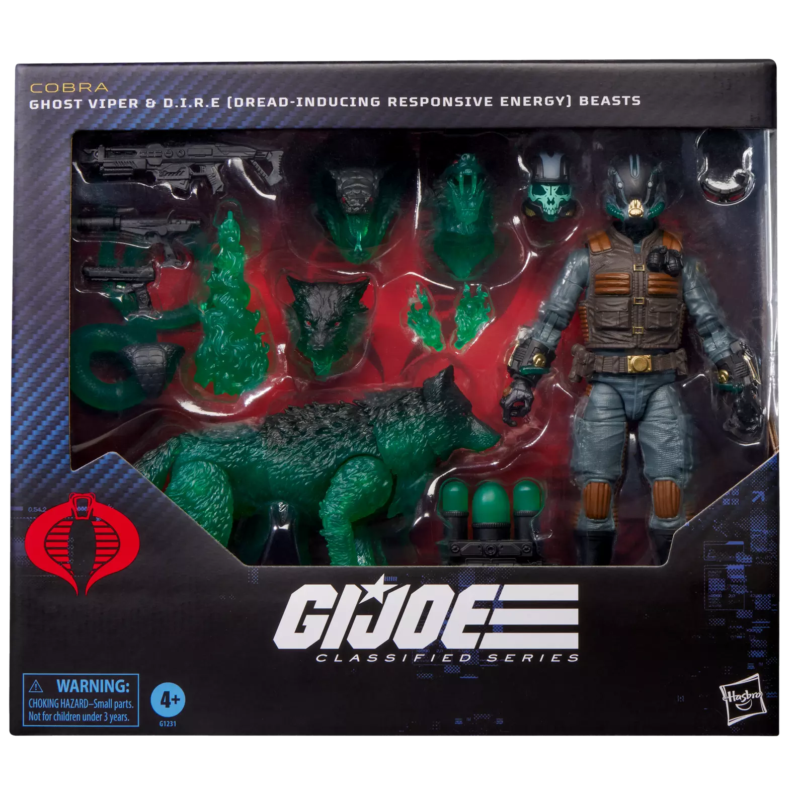 G.I. Joe Classified Series #170, Ghost Viper & D.I.R.E. (Dread-Inducing Responsive Energy) Beasts