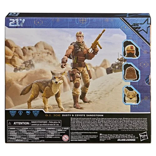 G.I. Joe Classified Series #217 Dusty & Coyote Sandstorm 6-Inch Action Figure and Pet