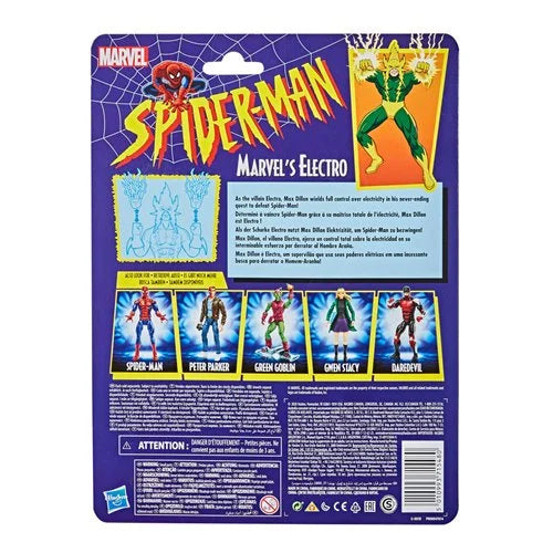 Spider-Man Retro Marvel Legends Electro 6-Inch Action Figure