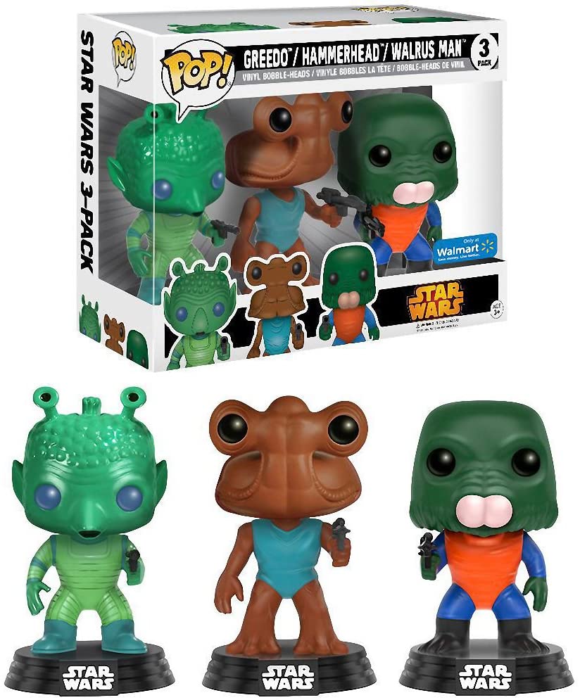 Star Wars Funko POP! 3 pack (Greedo, Hammerhead, and Walrus Man)