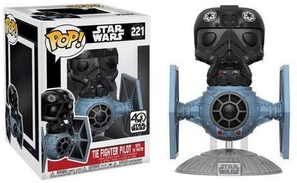 Star Wars Funko Pop!  Vinyl Tie Fighter Pilot (with TIE Fighter) Bobble Head