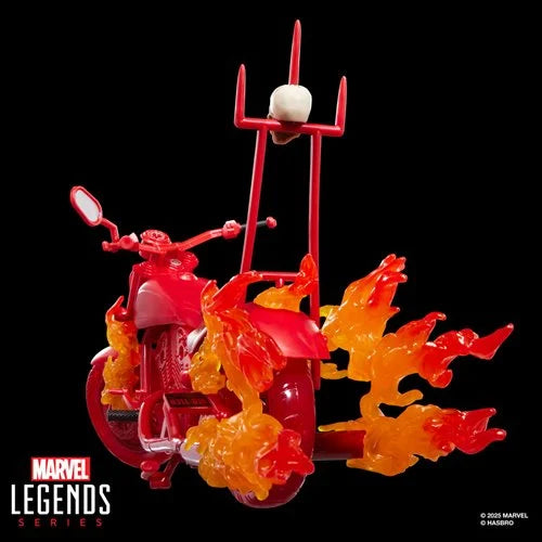 Ghost Rider Marvel Legends Series Johnny Blaze 6-Inch Action Figure with Motorcycle