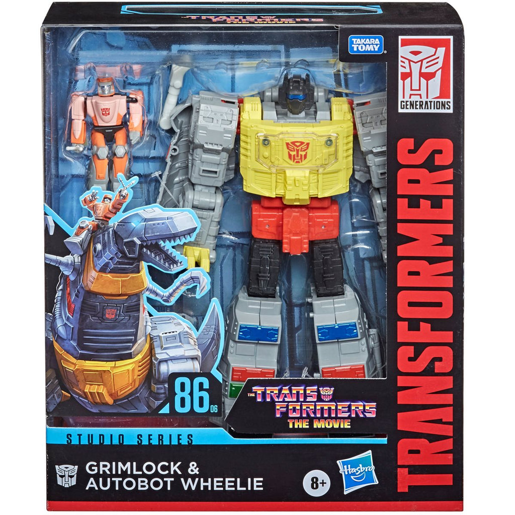 Transformers Studio Series 86-06 Leader The Transformers: The Movie Grimlock and Autobot Wheelie