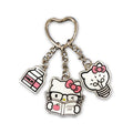 Hello Kitty Smart Metal Multi-Charm Key Chain