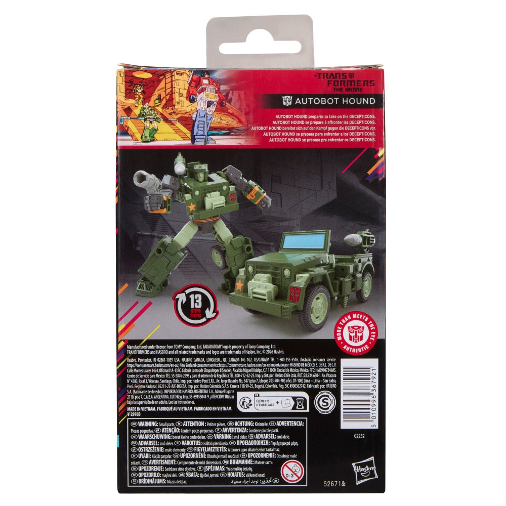 Transformers Studio Series MTMTE Collection The Transformers: The Movie Deluxe Class Autobot Hound