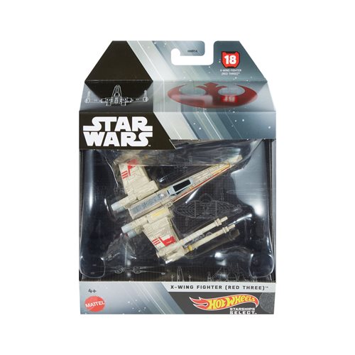 Star Wars Hot Wheels Starships Select 1:50 Scale X-Wing (Red Three)