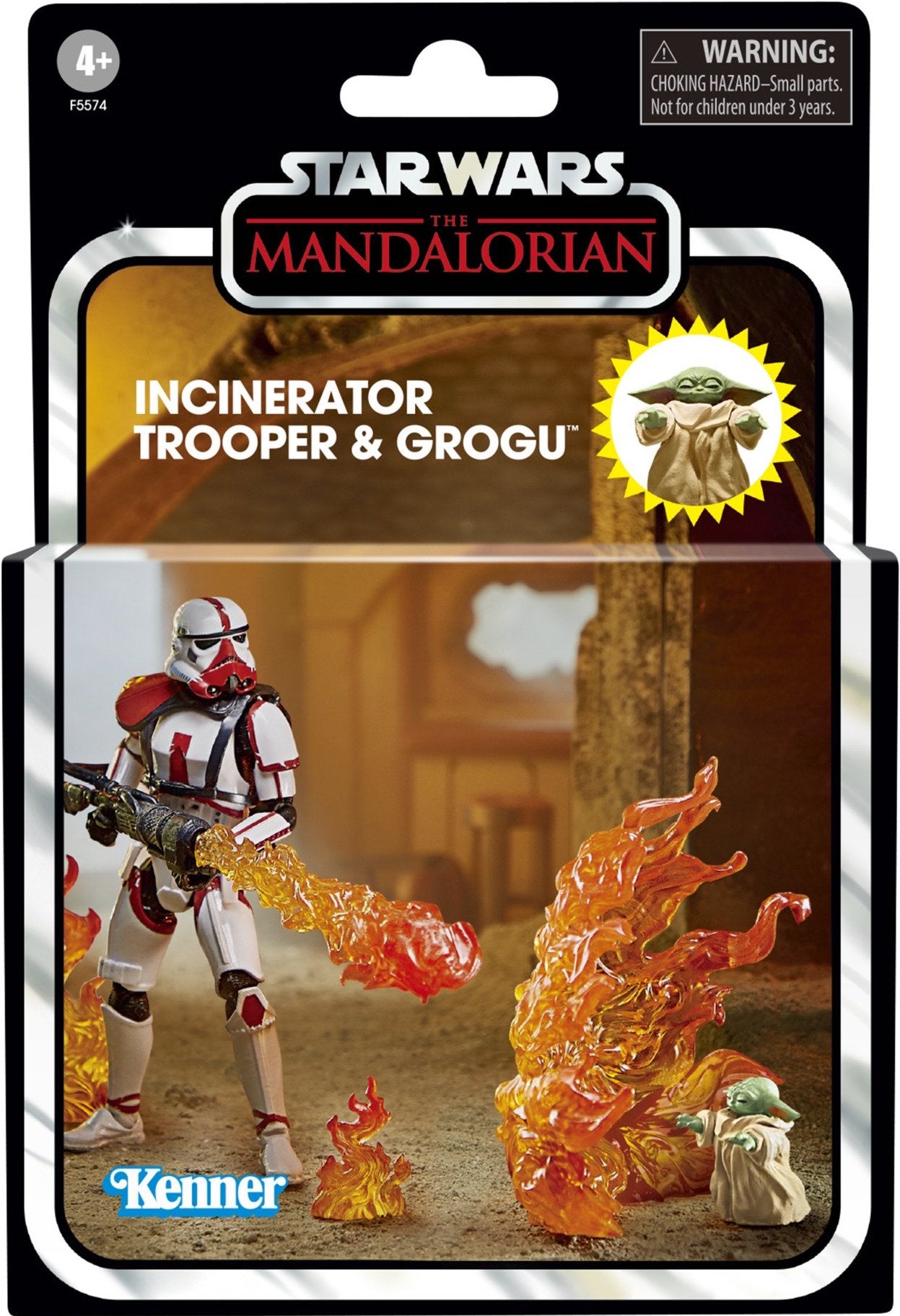 Star Wars The Vintage Collection Incinerator Trooper & Grogu (Deluxe)