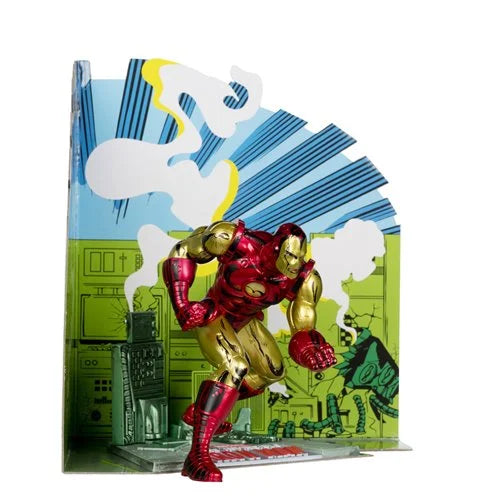 Marvel Wave 1 1:10 Scale Posed Iron Man Figure with Scene
