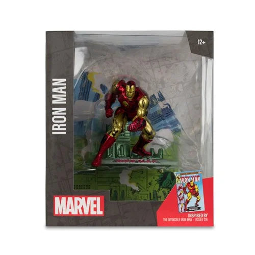 Marvel Wave 1 1:10 Scale Posed Iron Man Figure with Scene