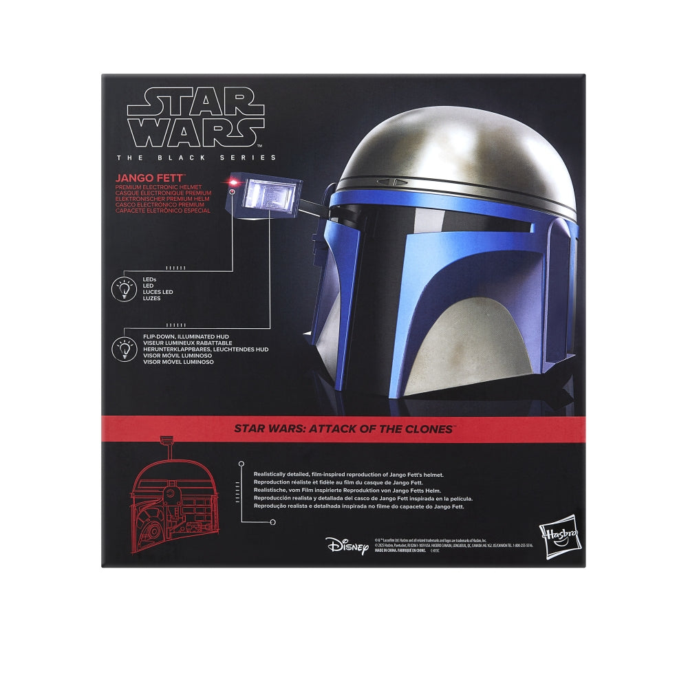 Star Wars The Black Series Jango Fett Premium Electronic Helmet Prop Replica