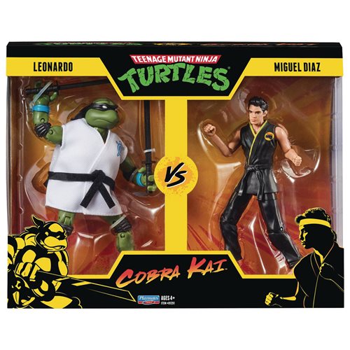 Teenage Mutant Ninja Turtles x Cobra Kai Leonardo vs. Miguel Diaz Action Figure 2-Pack