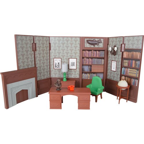 DC Retro Batman 1966 Classic TV Series Wayne Manor Library Playset