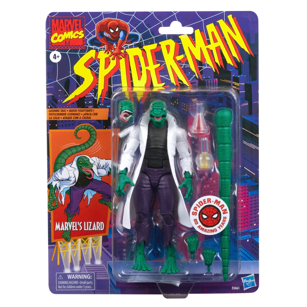 Marvel Legends Retro Card Spider-Man's Lizard 6 inch Action Figure