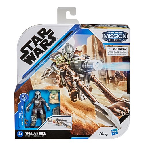 Star Wars Mission Fleet The Mandalorian and Speeder Bike