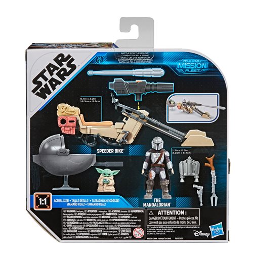 Star Wars Mission Fleet The Mandalorian and Speeder Bike